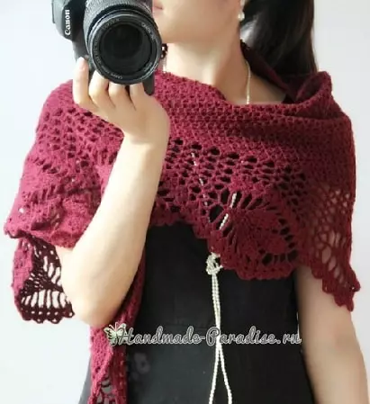 Lotseguka shawl crochet. Chenjera