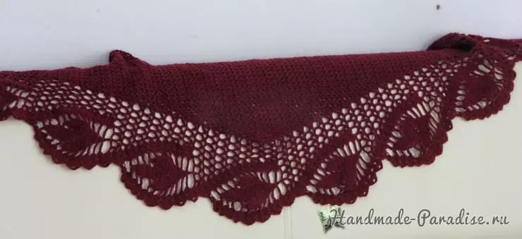 ເປີດ crochet shawl. ໂຄງການ