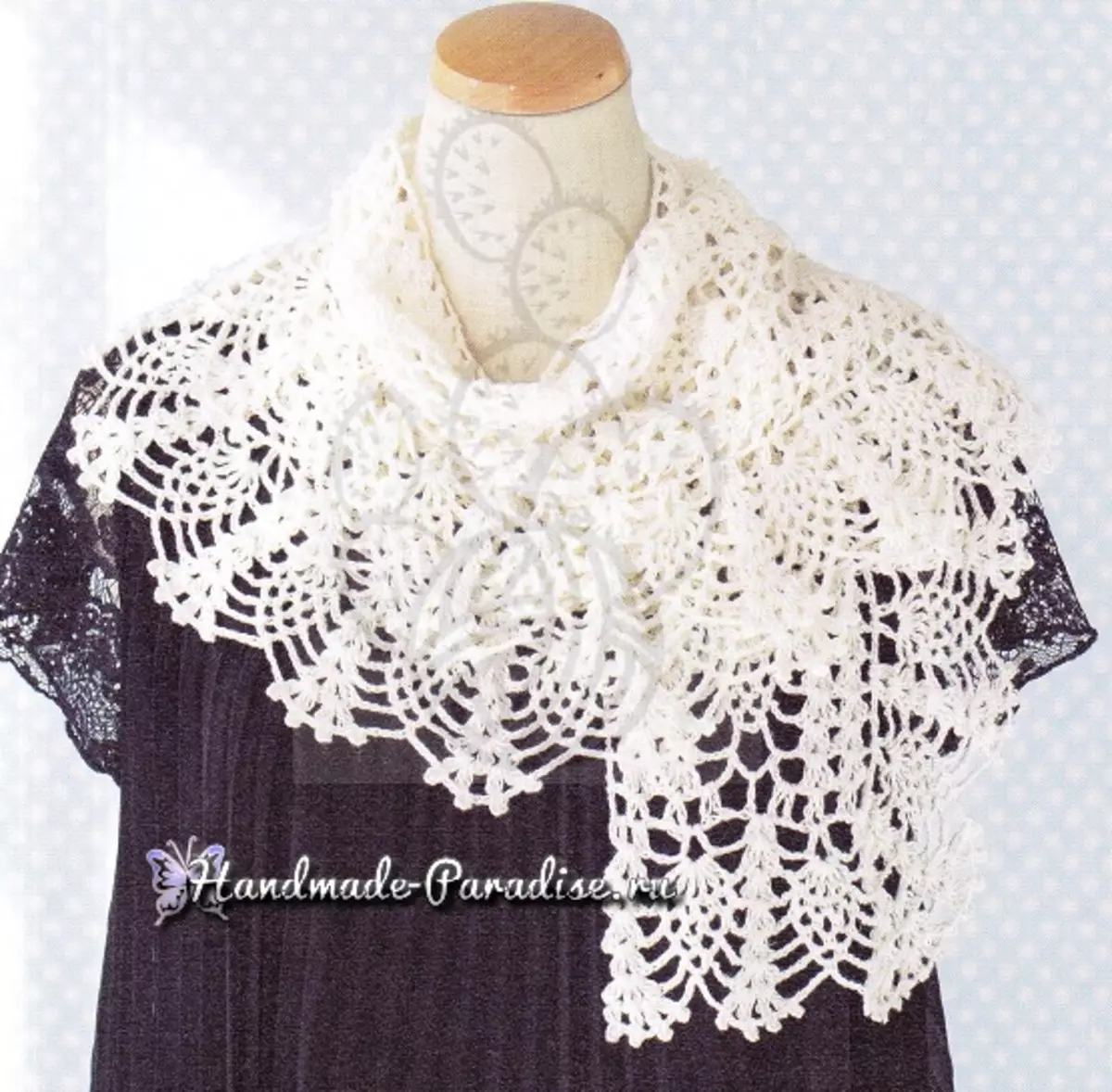 Crochet dengan corak nanas yang strapping