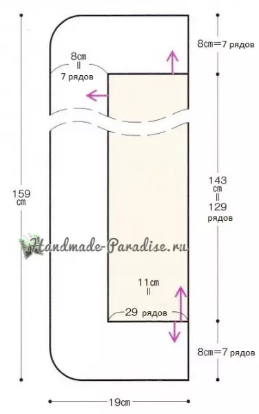 パイナップルパターンを縛り付けたかぎ針編み