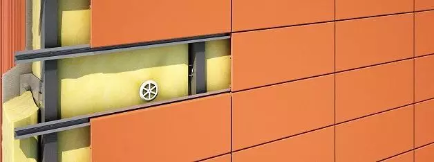 Ventileret facade - monteringsteknologi af monterede facadesystemer med luftgab