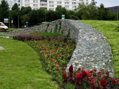 Gabions onu peyzaj tasarımında yap (35 fotoğraf)