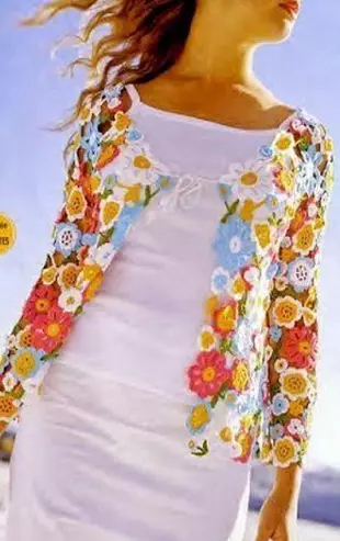 Vestes d'été avec crochet pour dames complètes avec des schémas et des descriptions de travail