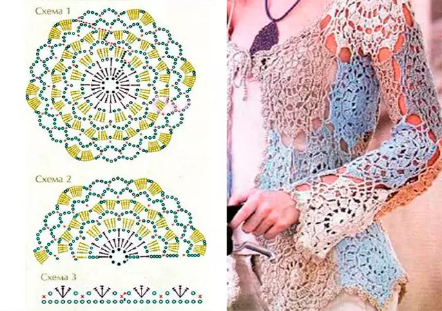 Vasaros megztiniai Crochet: Schemos su aprašymu ir nuotraukomis