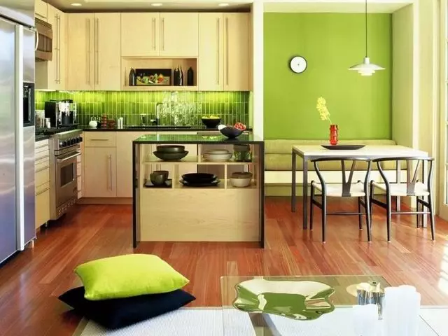 Zöld háttérkép a konyhához