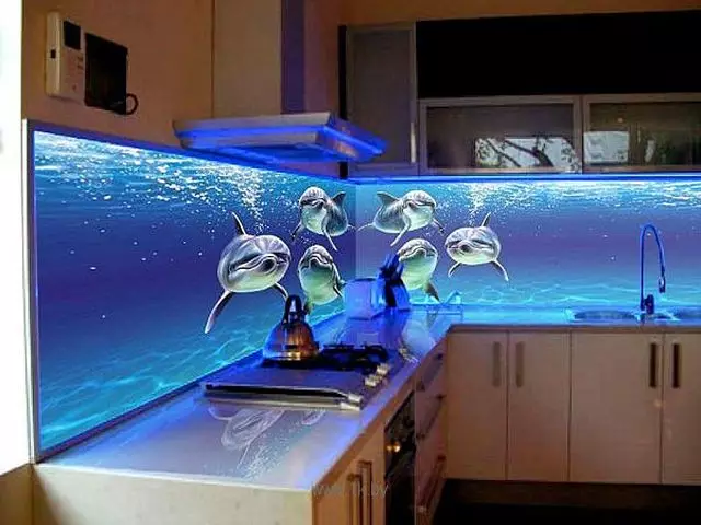 3D wallpaper foar keuken