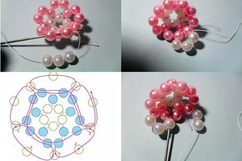 როგორ გააფართოვოს Bead Ball: სქემა და ნაბიჯ ნაბიჯ ინსტრუქციები ვიდეო