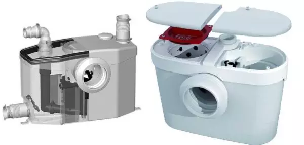 Pumpa za prisilnu kanalizaciju (s shredder i bez) - Sololift i drugi modeli