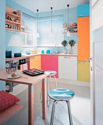 Interior kitchen 8 square meters. M.