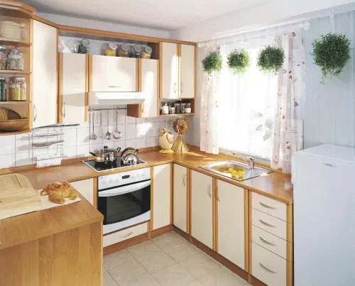 Interior kitchen 8 square meters. M.