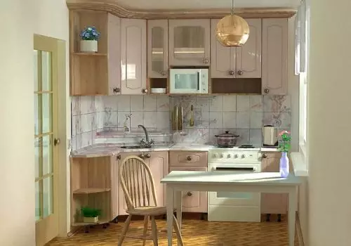 Interior kitchen 8 square meters. M.