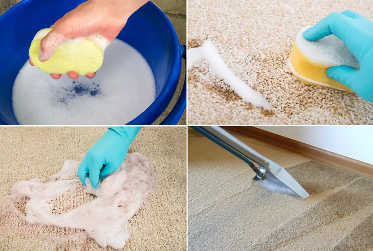 如何从树胶水粉中清洁地毯
