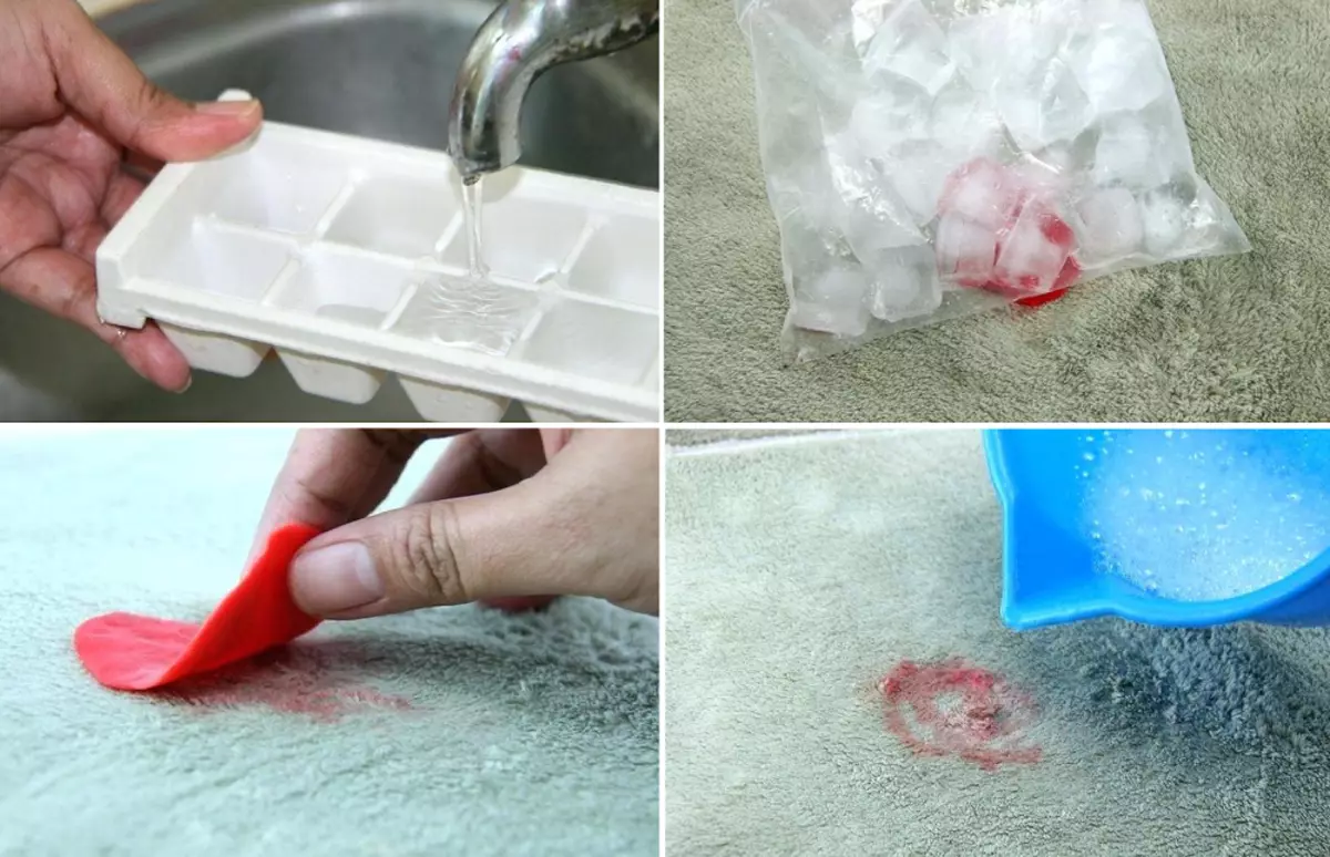 Jak odstranit lepicí žvýkačku z koberce