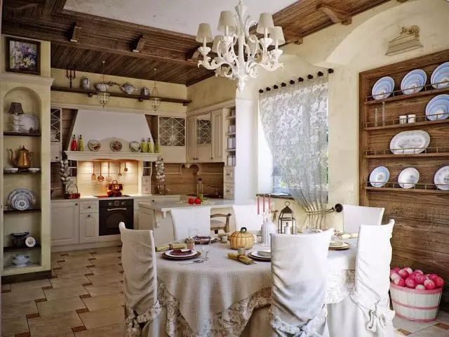 फ्रेंच-शैलीच्या स्वयंपाकघर