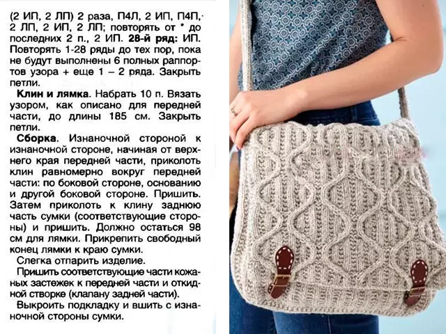 Poletne torbe s kvačkanjem za roke: sheme z opisom in fotografijo