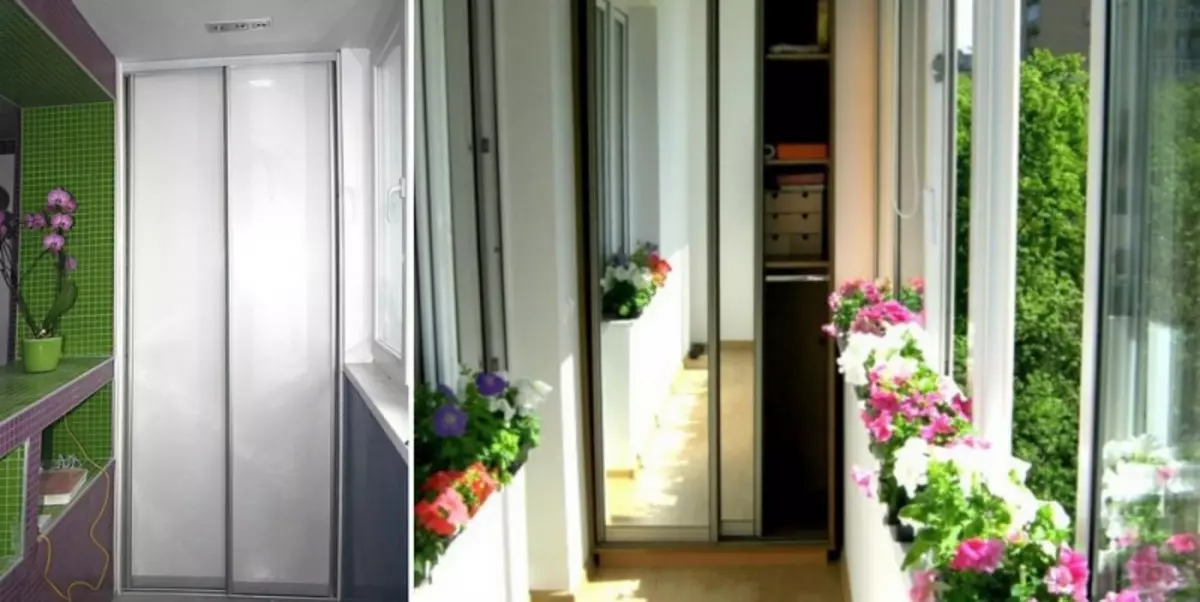Vestavěné balkónové skříně: ergonomie a funkční