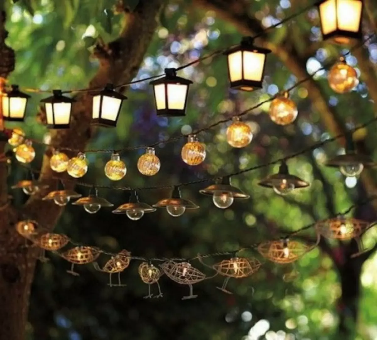 La cobertura del país de carrer ho fa vostè mateix: 10 idees elementals per a llums de jardí (48 fotos)