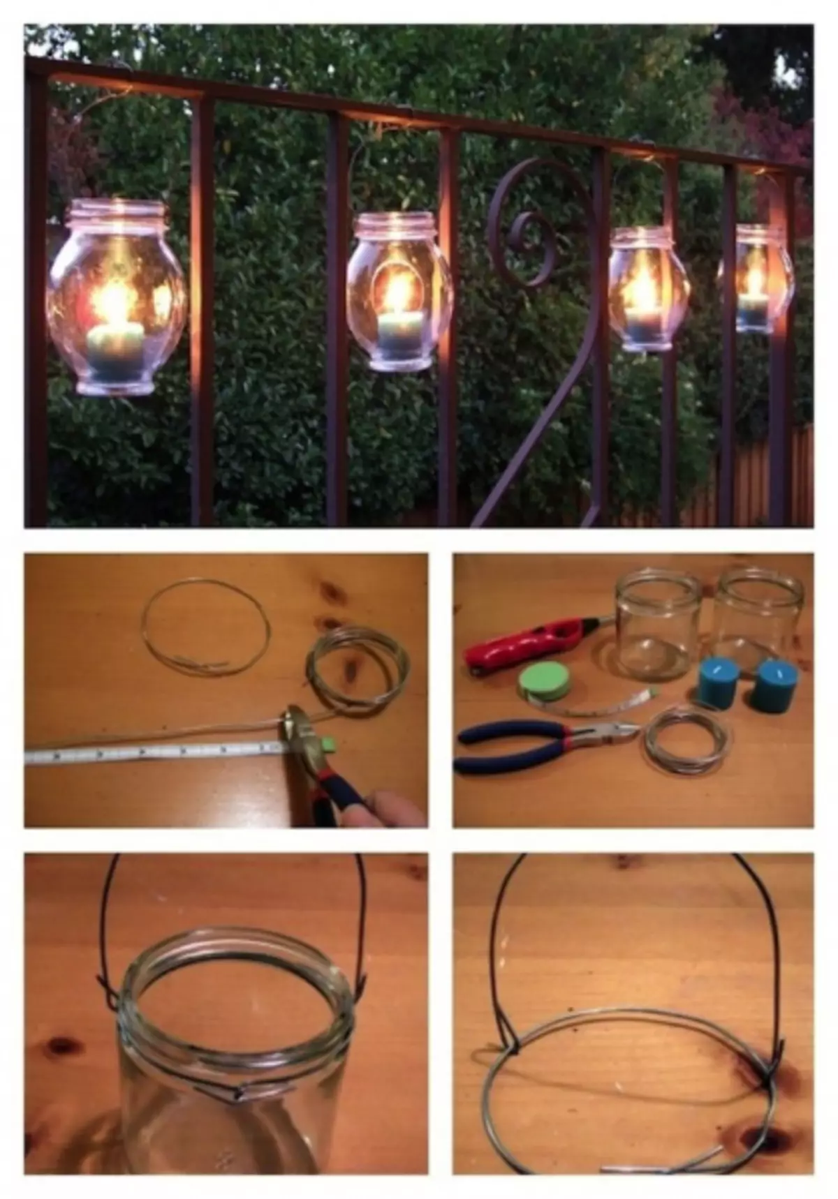 Copertura del paese di strada Fai da te: 10 Idee elementari per lampade da giardino (48 foto)