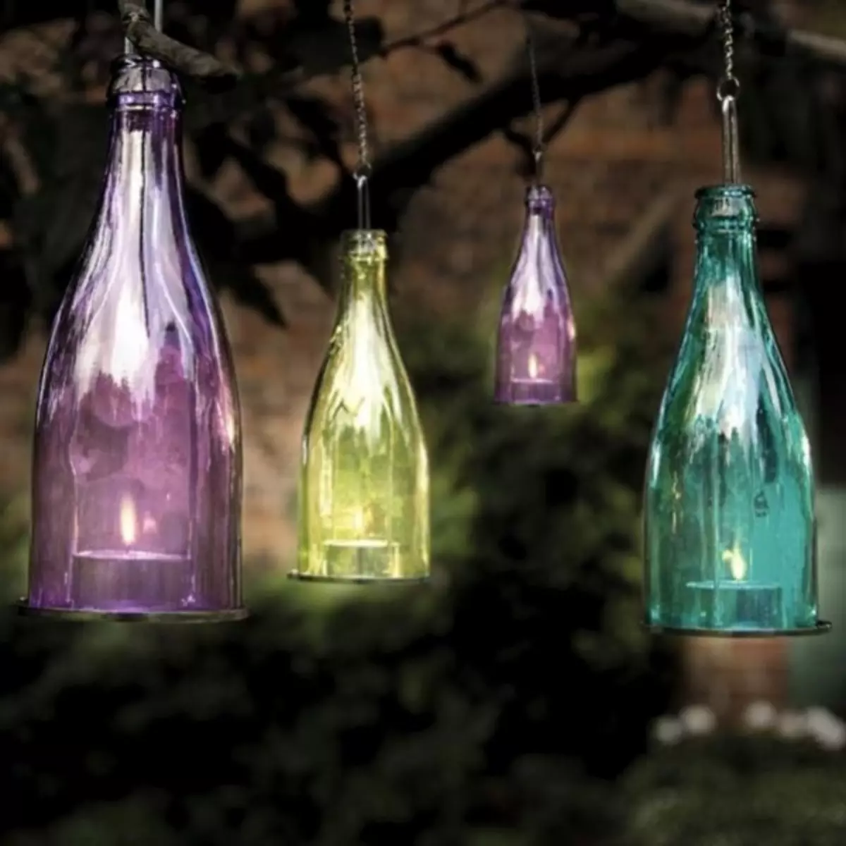 Rúa Cobertura do país Faino vostede mesmo: 10 ideas elementais para lámpadas de xardín (48 fotos)
