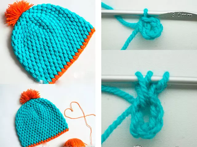 Tangkal Crochet usum panas kalayan visor: skéma sareng poto sareng pidéo