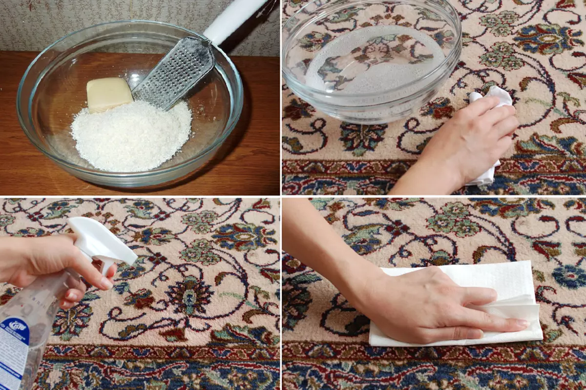 Come pulire il tappeto dalla plastilina