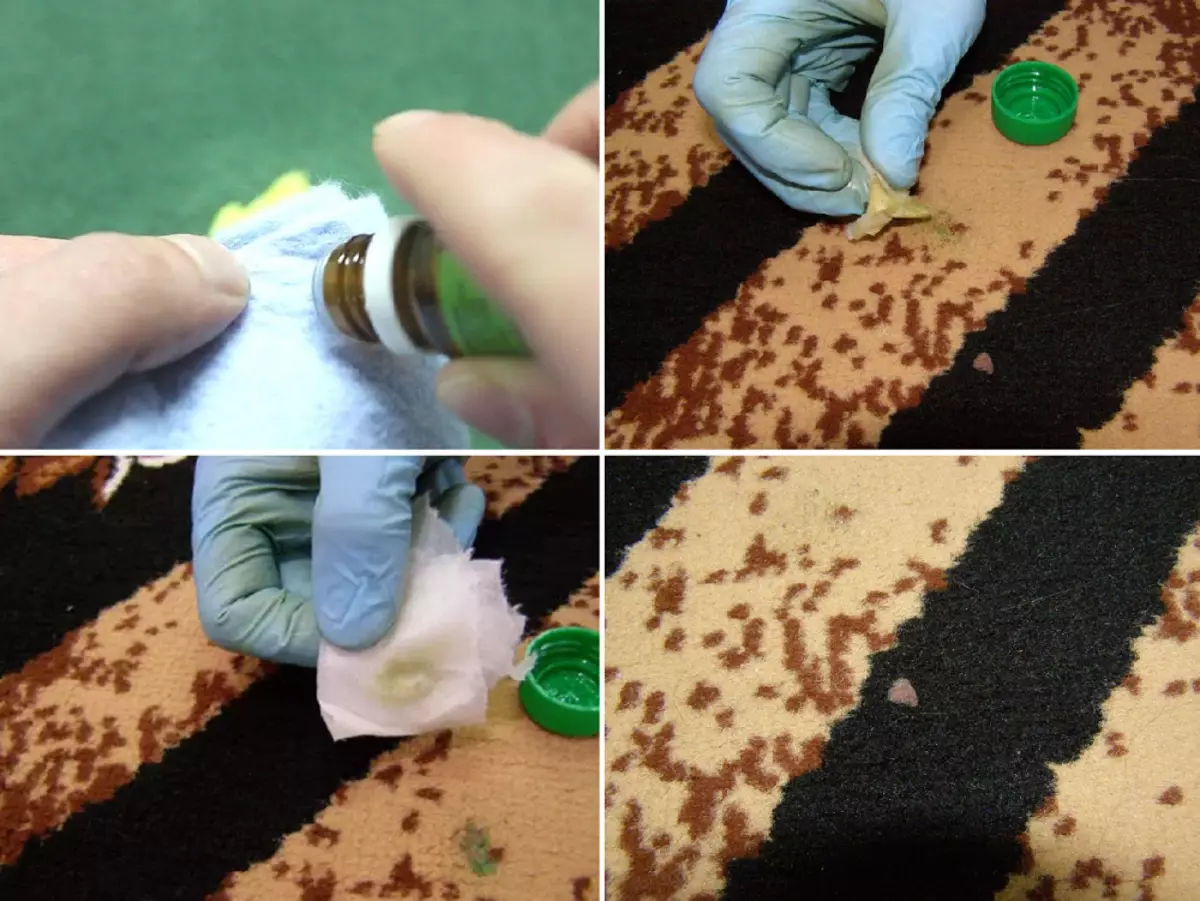 Cómo eliminar las manchas de la plastilina en la alfombra.