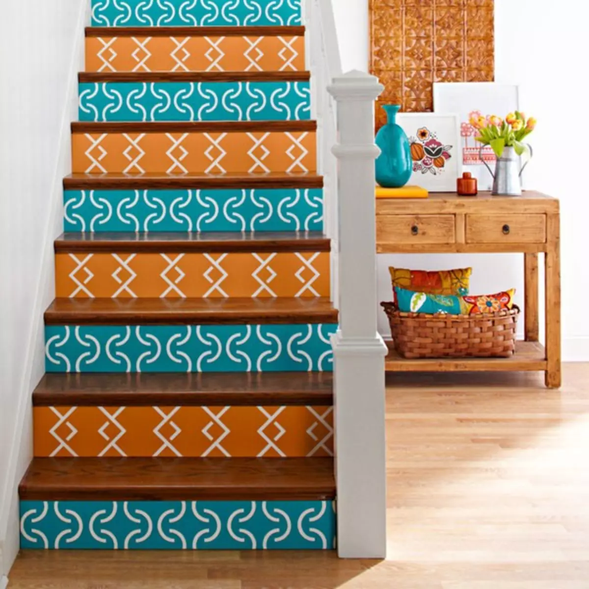 Hur man dekorerar trappstegen i huset och på stugan (33 bilder)