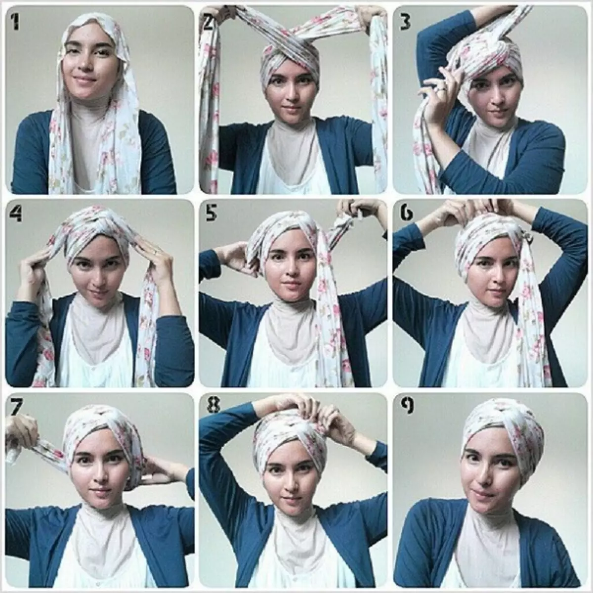 Как завязывать платки на голову мусульманке