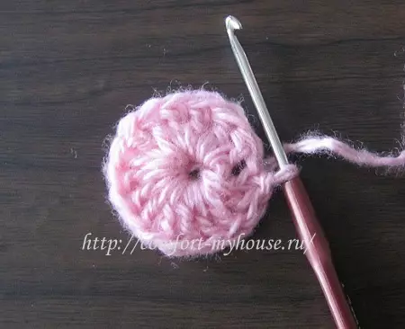 Knitting ເບາະ crochet