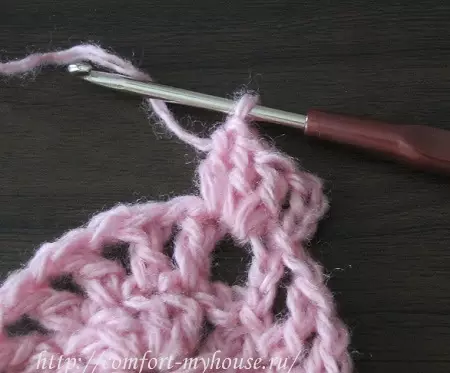 Knitting ເບາະ crochet