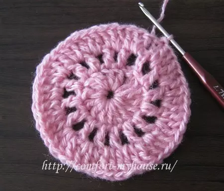 Crochet cushion knitting