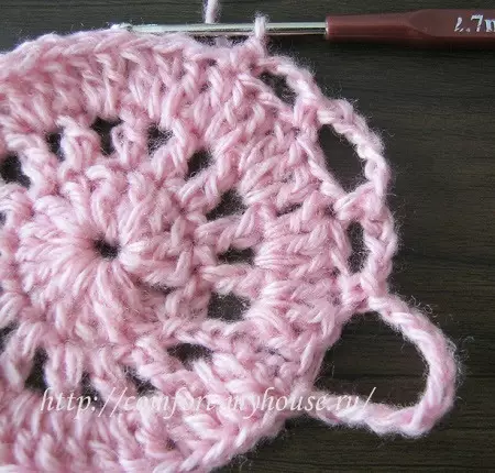 Crochet բարձի հյուսելը