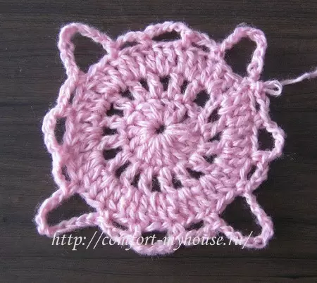 Crochet cushion knitting