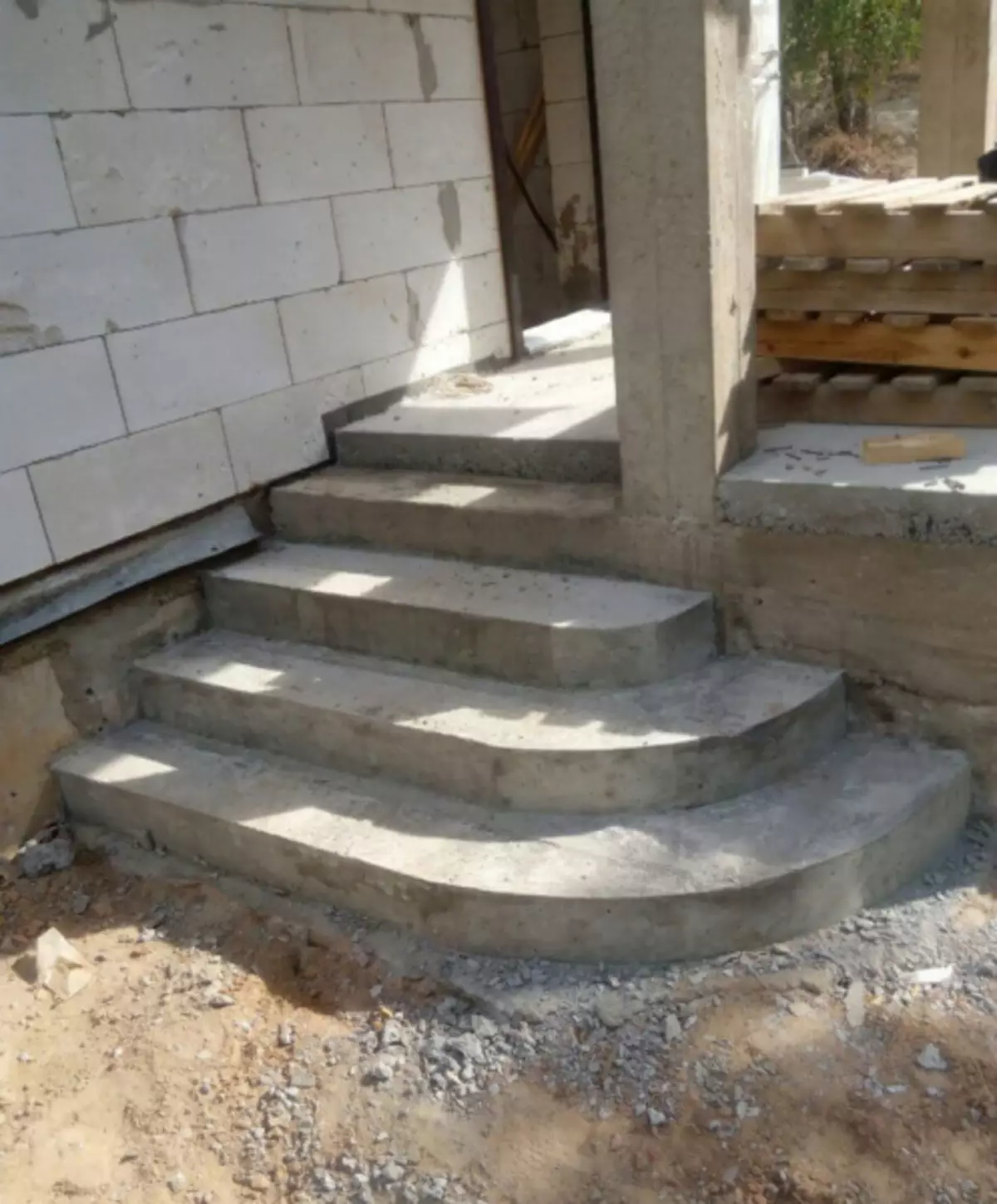 Лестница крыльцо бетон