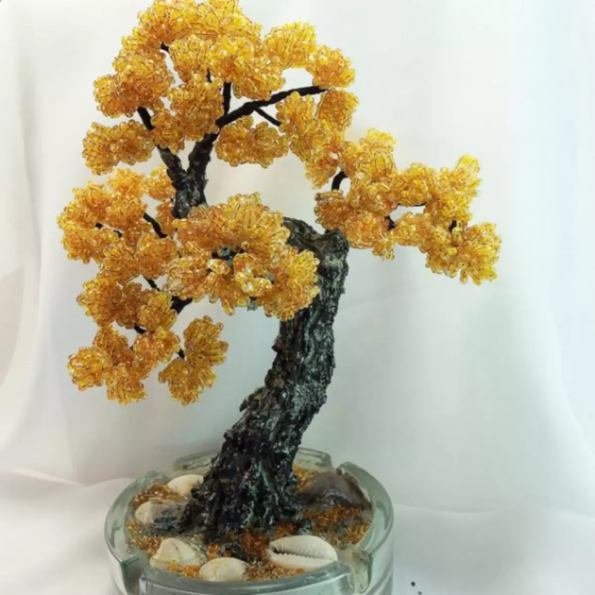 Beaded bonsai: hap pas hapi Udhëzime me foto hap pas hapi dhe video