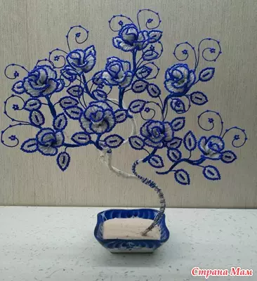 Beading Tree: Master Class par Bonsay, Sakura un Rowan ar fotogrāfijām