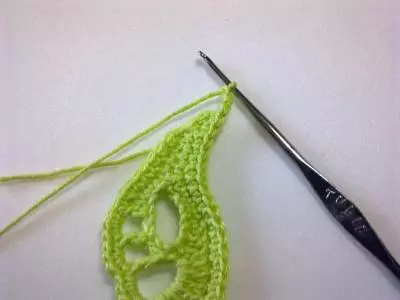 Crochet Leaf ერთად სქემა: სამაგისტრო კლასი აღწერა და ვიდეო