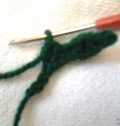 Crochet hostoa eskema batekin: Master Class deskribapena eta bideoa