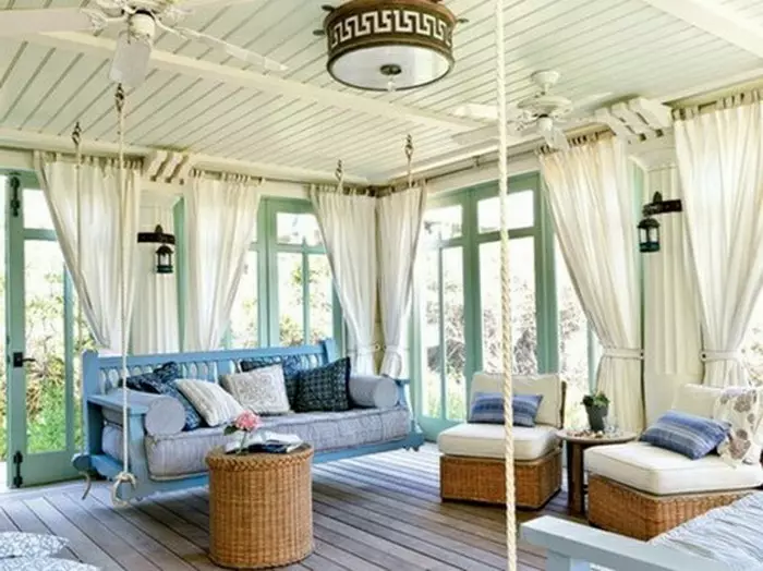 Nápady pro interiér dřevěné verandy (50 fotografií)