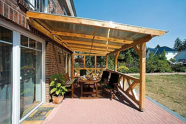 Ideje za unutrašnjost drvene verande (50 fotografija)