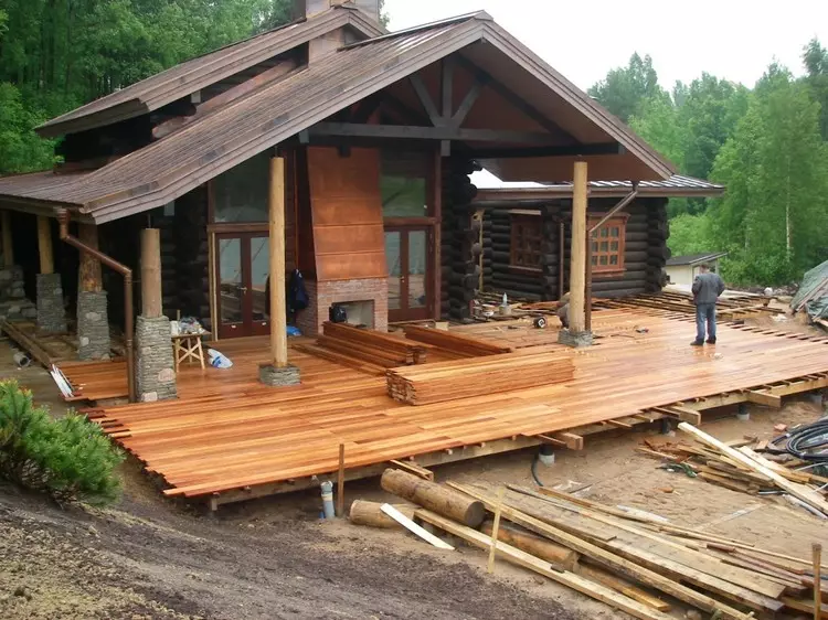 Idee per l'interno di una veranda in legno (50 foto)