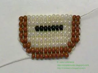 Beaded αγκύλες με τούβλο ύφανση βήμα προς βήμα για αρχάριους