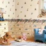 Kāds tapetes ir labāk izvēlēties bērnu istabu: pozitīvs dizains un zemes gabals