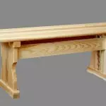 Wooden Garden Bench nga Wala Balik