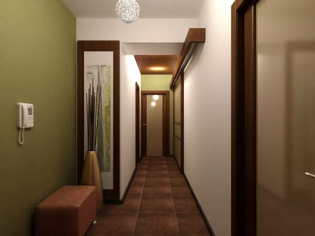 Korridor Design i lejligheden, huset