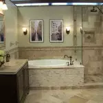 浴室整理瓷砖：壮观的设计（+50张照片）