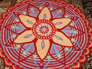 Klassi Master fuq Mandala Crochet: Skemi b'deskrizzjoni u vidjow