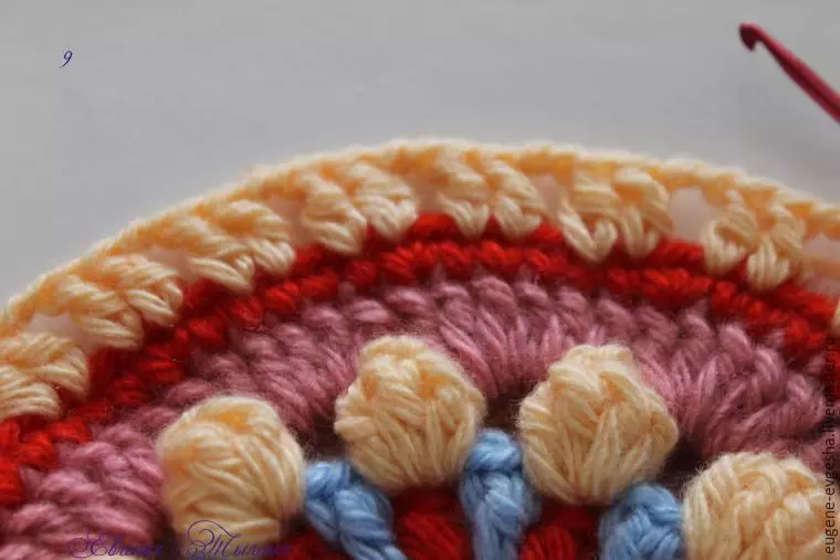 Klassi Master fuq Mandala Crochet: Skemi b'deskrizzjoni u vidjow