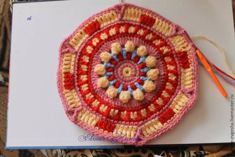 Master Class pa Mandala Crochet: Mapulogalamu omwe ali ndi kufotokozera ndi kanema