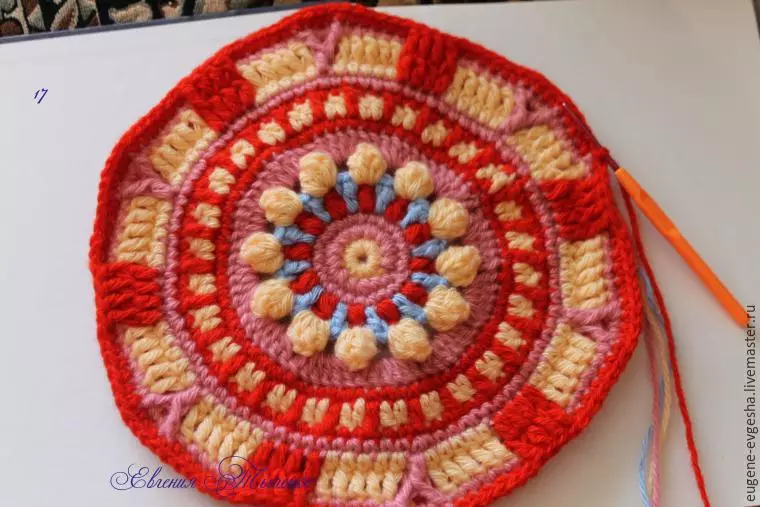 I-Master Class ku-Mandala Crochet: Izinhlelo ezinencazelo nevidiyo